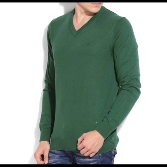 nautica Explorers Pullover V-Neck Sweater - Picture 1 of 7